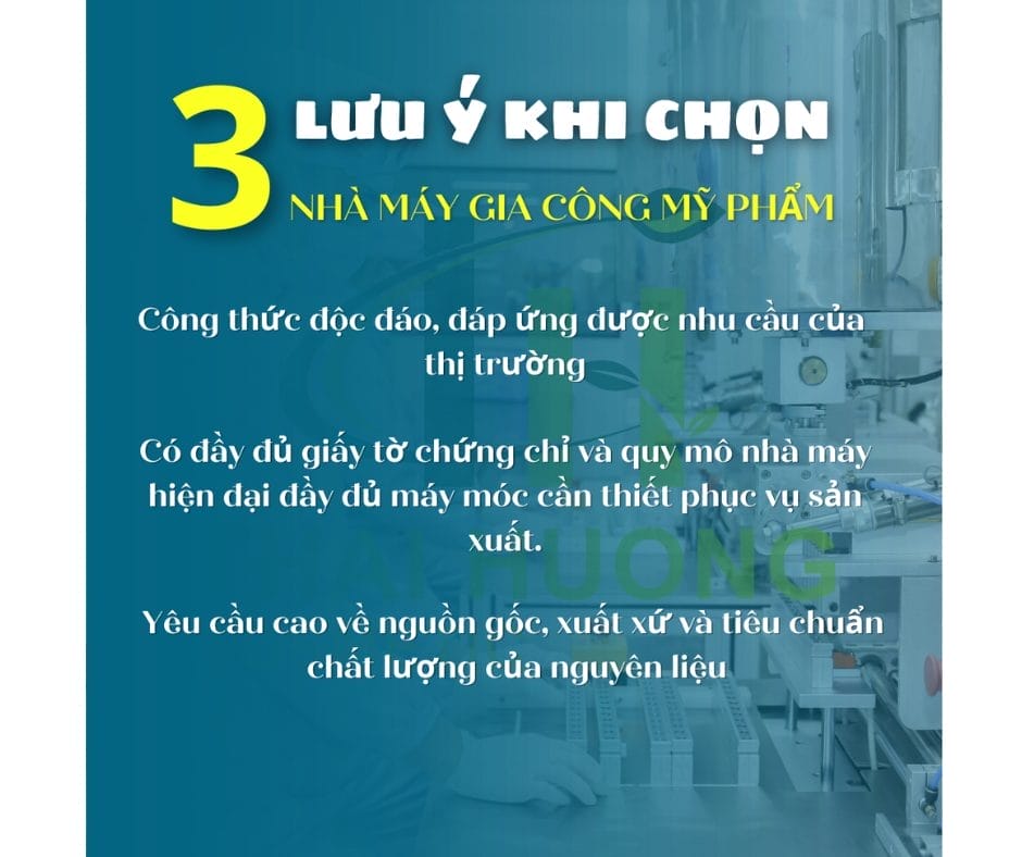 3 lưu ý khi chọn nhà máy gia công mỹ phẩm