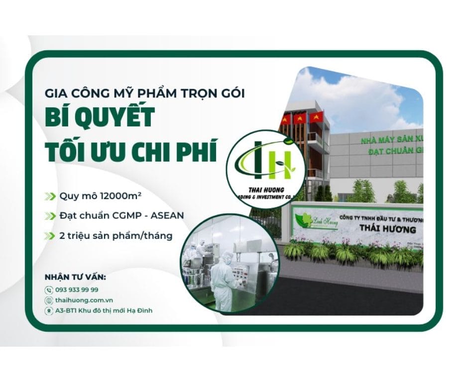 Vì sao nên chọn Thái Hương để hợp tác gia công mỹ phẩm?