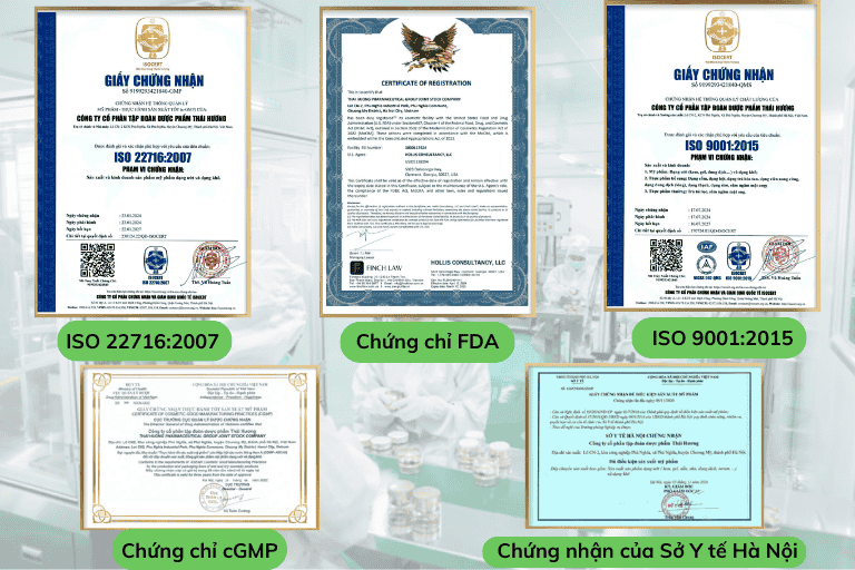 Các chứng mà các nhà máy gia công mỹ phẩm phải có