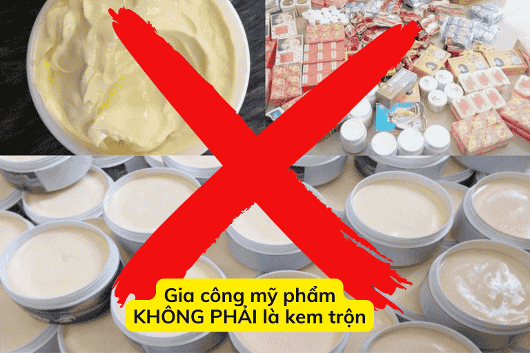 Kem trộn không nhãn mác tràn lan ngoài thị trường