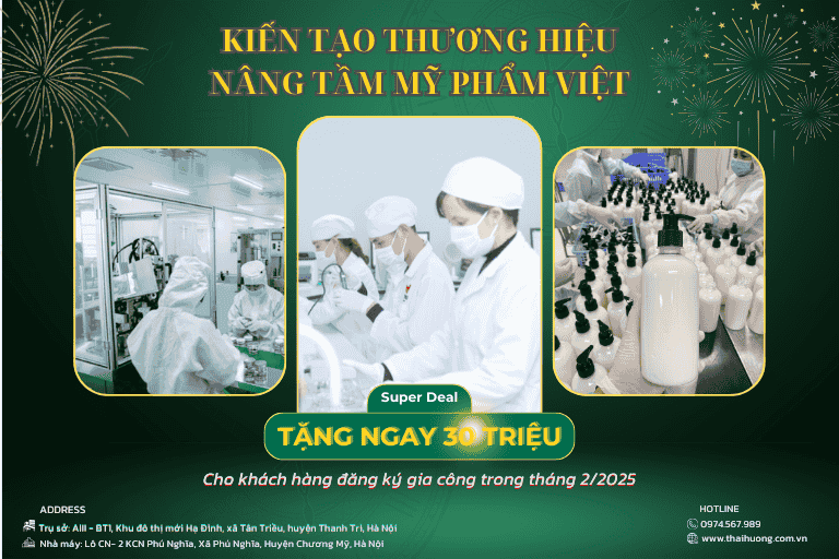 Hợp tác gia công cùng Thái Hương để nhận ưu đãi 30 triệu đồng