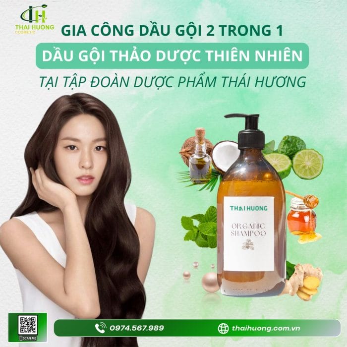 Gia công dầu gội thảo dược