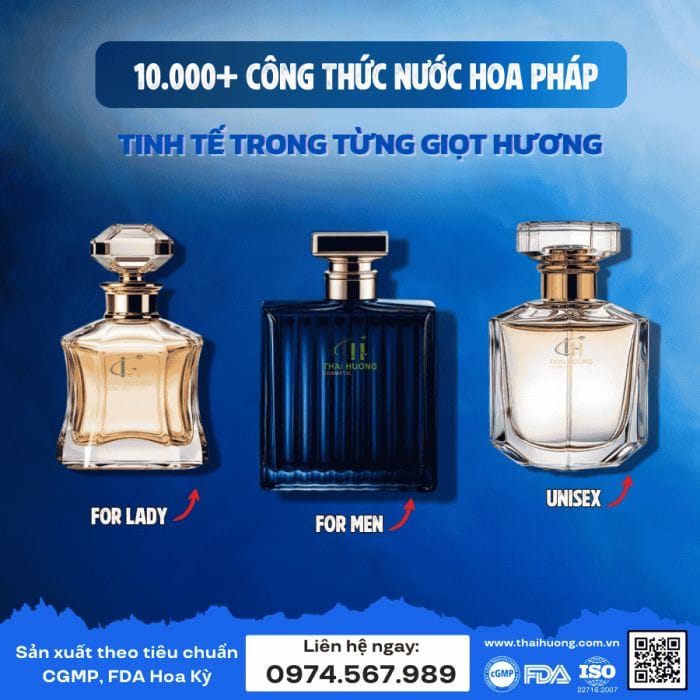 Gia công nước hoa Pháp độc quyền