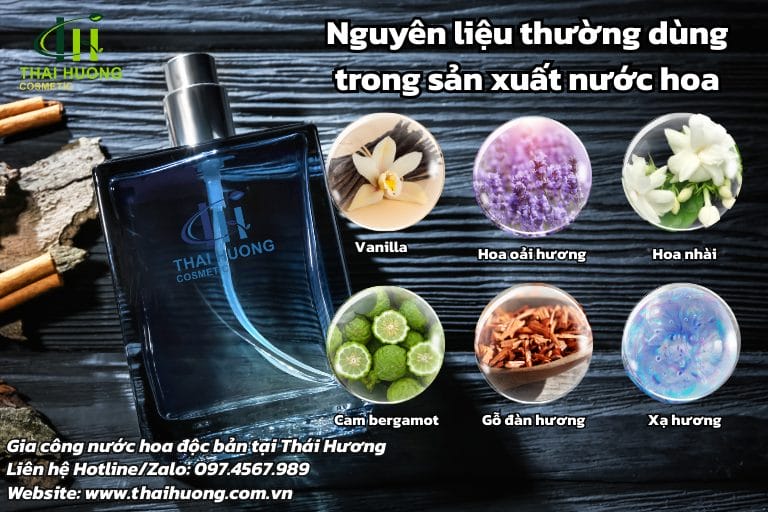 Các loại nguyên liệu thường dùng trong sản xuất nước hoa