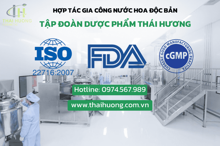 Hợp tác gia công nước hoa độc bản cùng Tập đoàn Thái Hương
