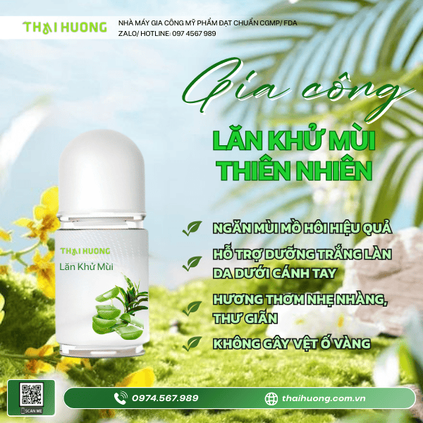 Sản phẩm lăn khử mùi thiên nhiên