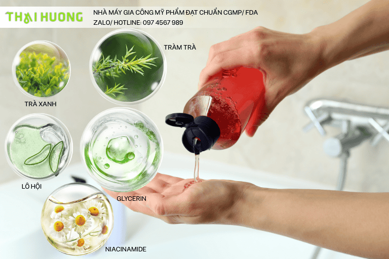Thành phần thiên nhiên rất được ưa chuộng trong gia công sữa tắm