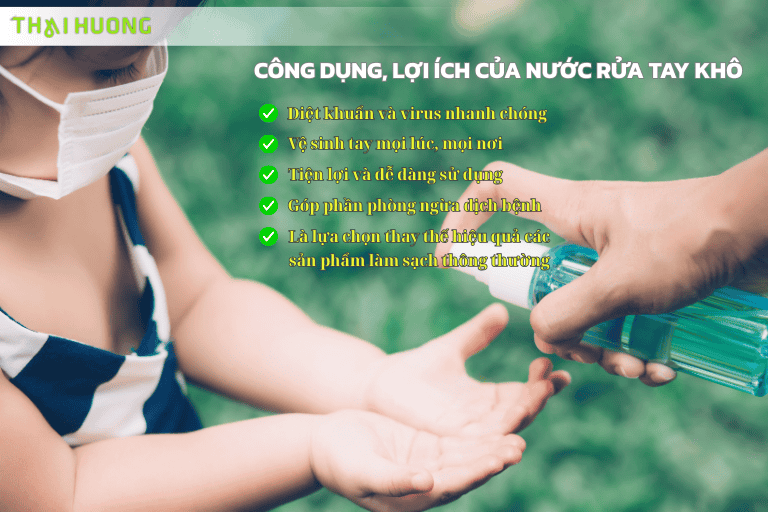 Nước rửa tay khô có nhiều ưu điểm vượt trội hơn các sản phẩm làm sạch thông thường