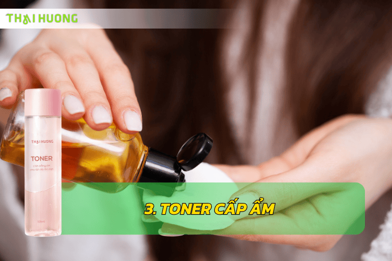 Toner cấp ẩm giúp bù nước ngay cho da sau bước làm sạch