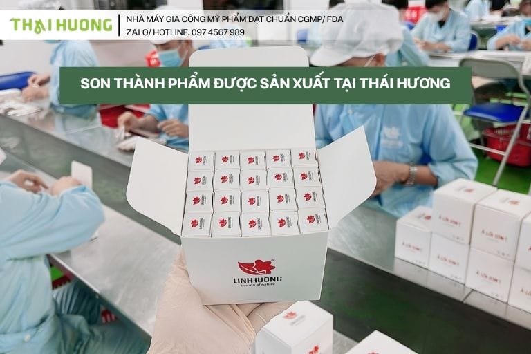 Quá trình làm son tại nhà máy thái hương